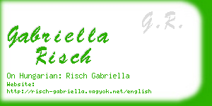 gabriella risch business card